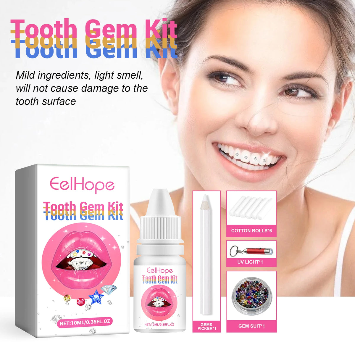 Professional DIY Tooth Gem Jewelry Decoration Kit