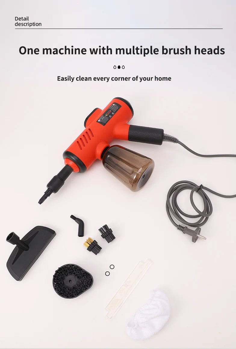 High-Pressure Handheld Steam Cleaner for Home Deep Cleaning - 19