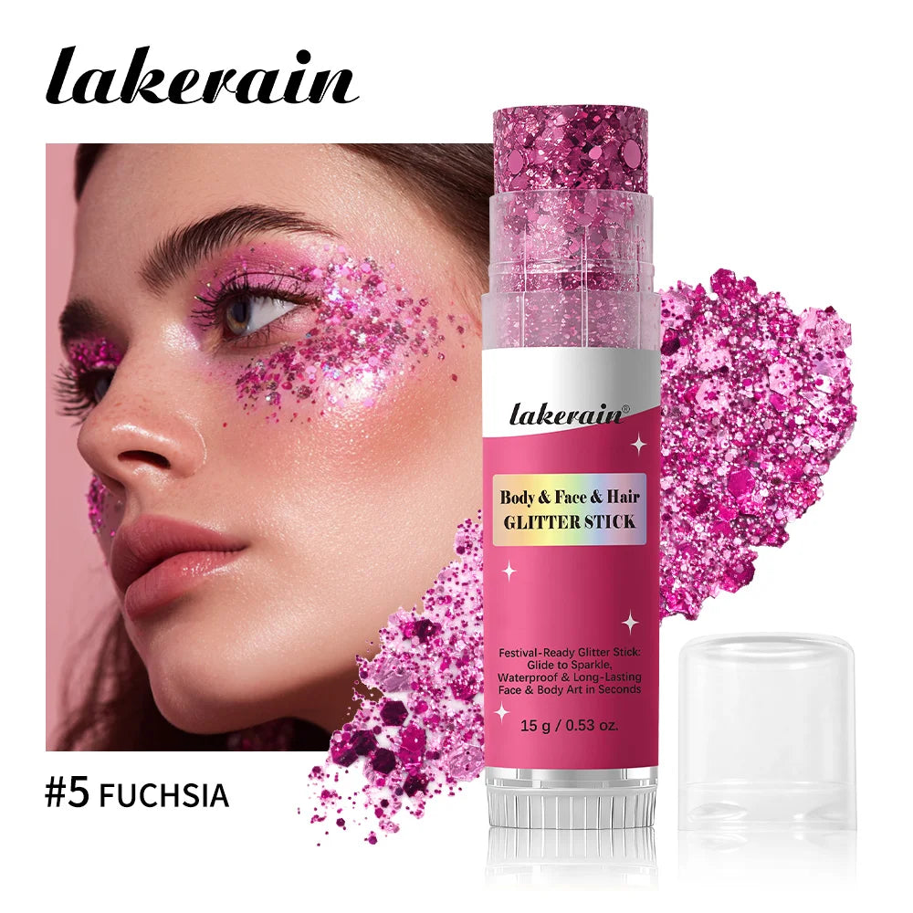 Waterproof Shimmer Glitter Stick for Face and Body