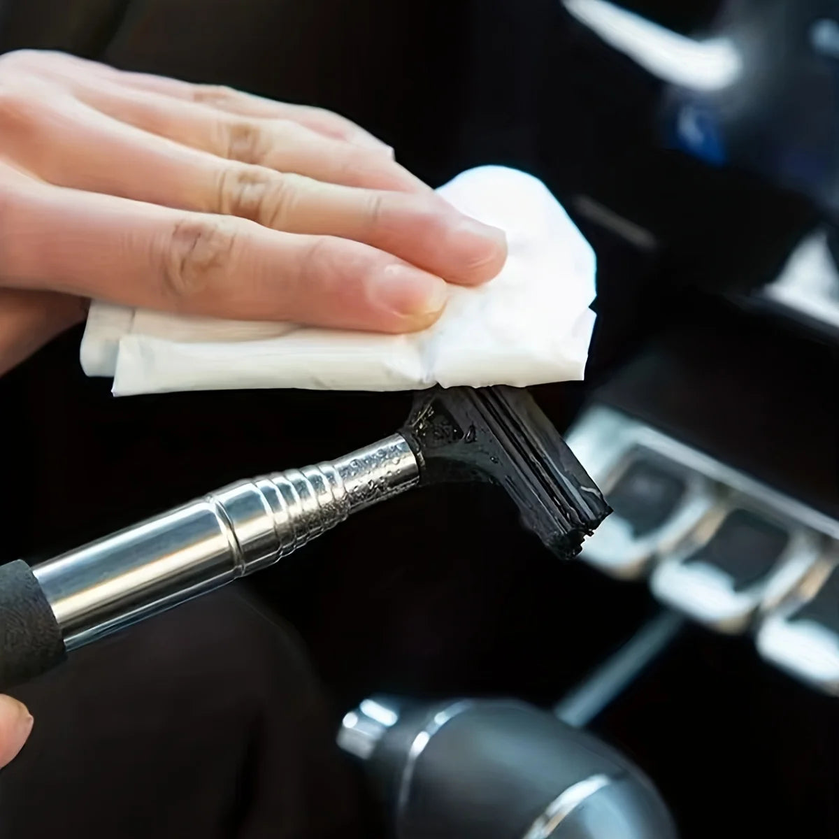 Extendable Car Rearview Mirror Squeegee - 8