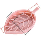 Leaf-Shaped Self-Draining Soap Holder for Bathroom and Shower