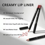 Professional 12-Color Waterproof Lip Liner Pencil Set