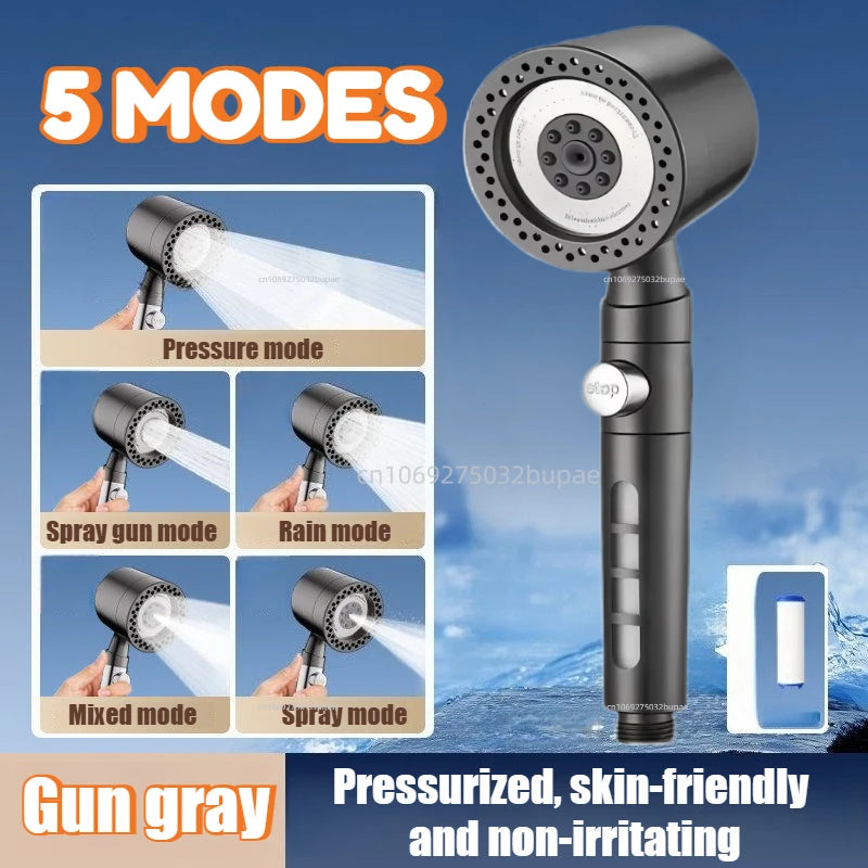5-Mode High-Pressure Water Saving Shower Head - 22