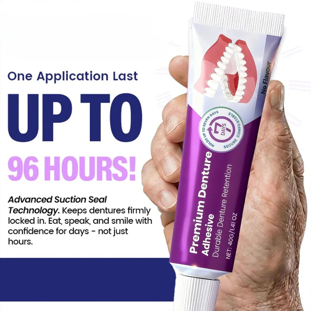 Thermoplastic Denture Adhesive for Secure Long-Lasting Hold