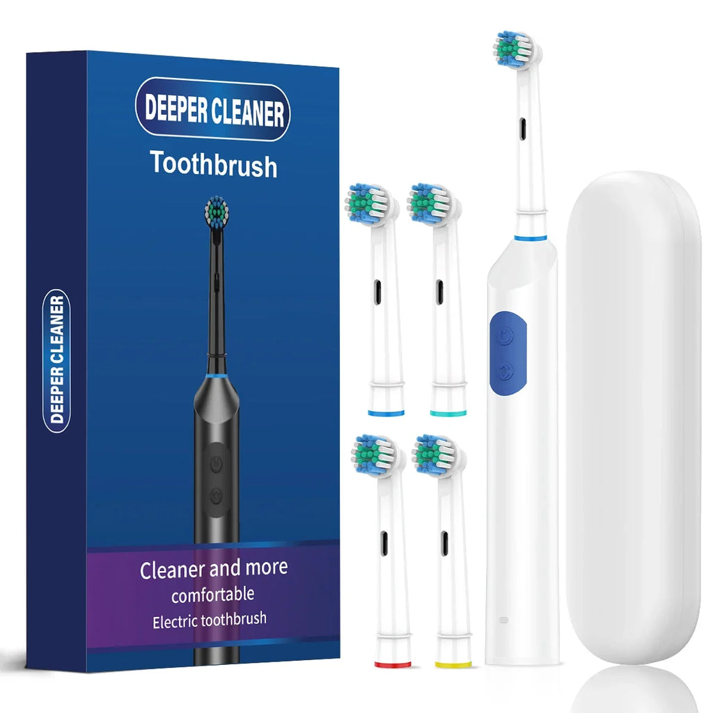 Rechargeable Rotating Electric Toothbrush with 5 Modes