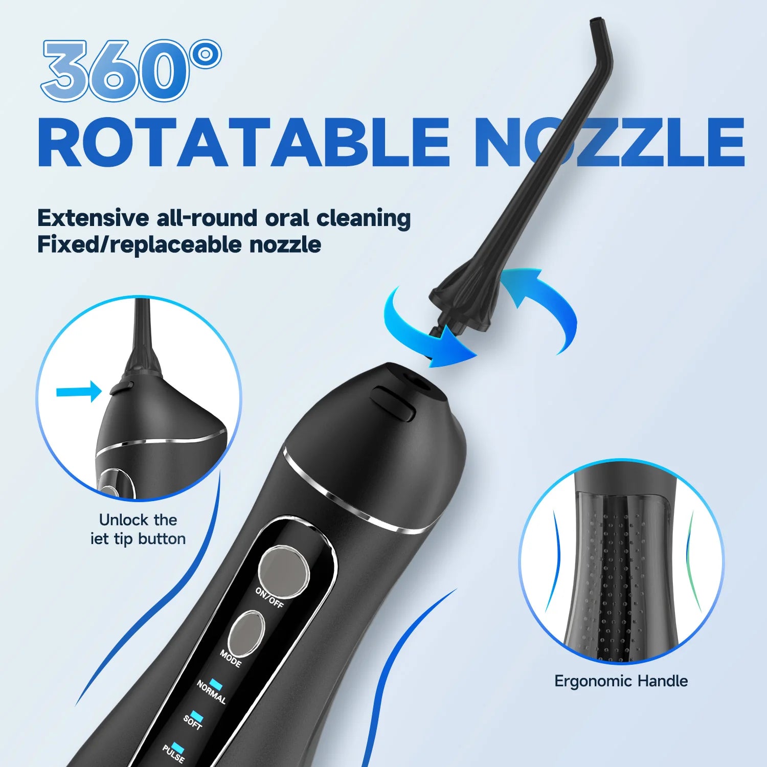 Portable Cordless Water Flosser for Teeth Cleaning - 5