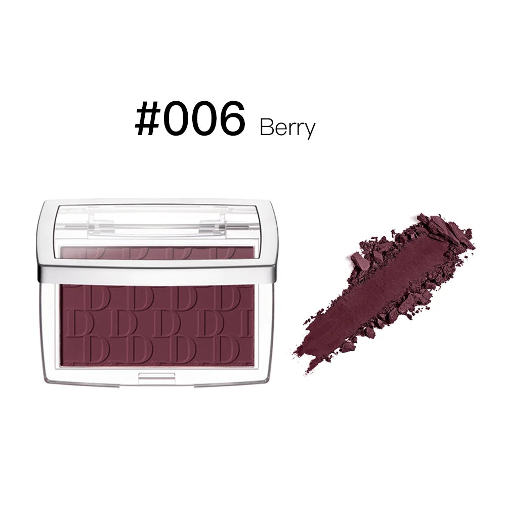 Matte Embossed Blush Palette with Professional Makeup Brush
