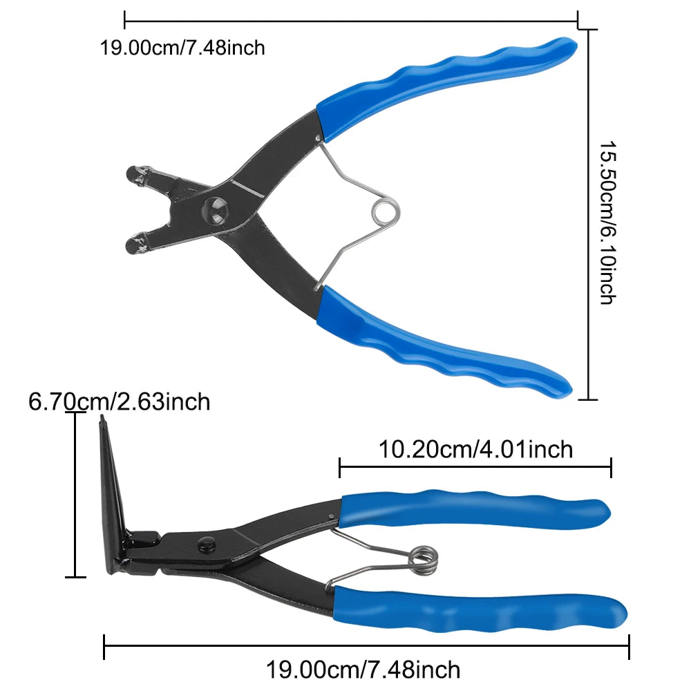 90 Degree Bent Nose Circlip Pliers for Automotive Repairs - 13