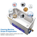 Digital Ultrasonic Cleaner for Jewelry, Watches, and Tools