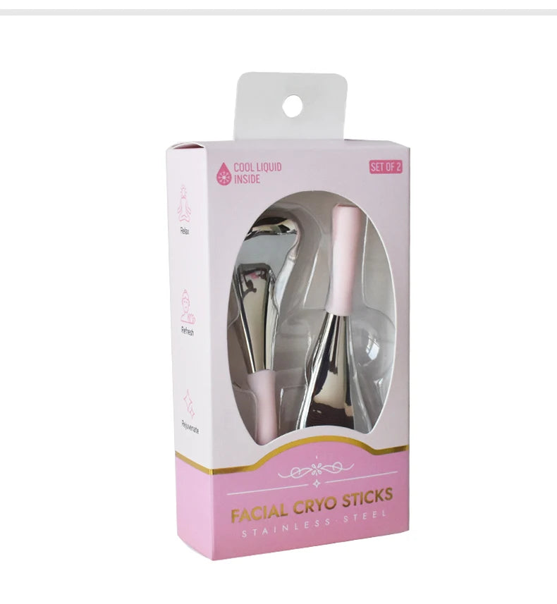 Stainless Steel Facial Cryo Sticks for Skin Cooling and Puffiness