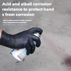 Disposable Black Nitrile Protective Gloves