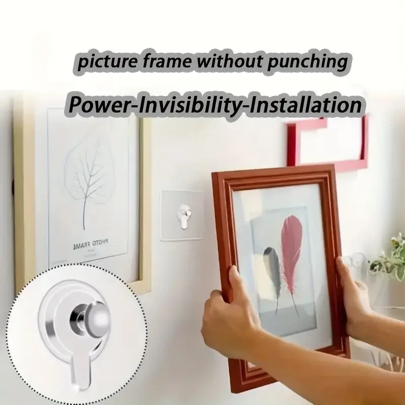 Heavy Duty Adhesive Wall Hooks for Picture Frames and Decor