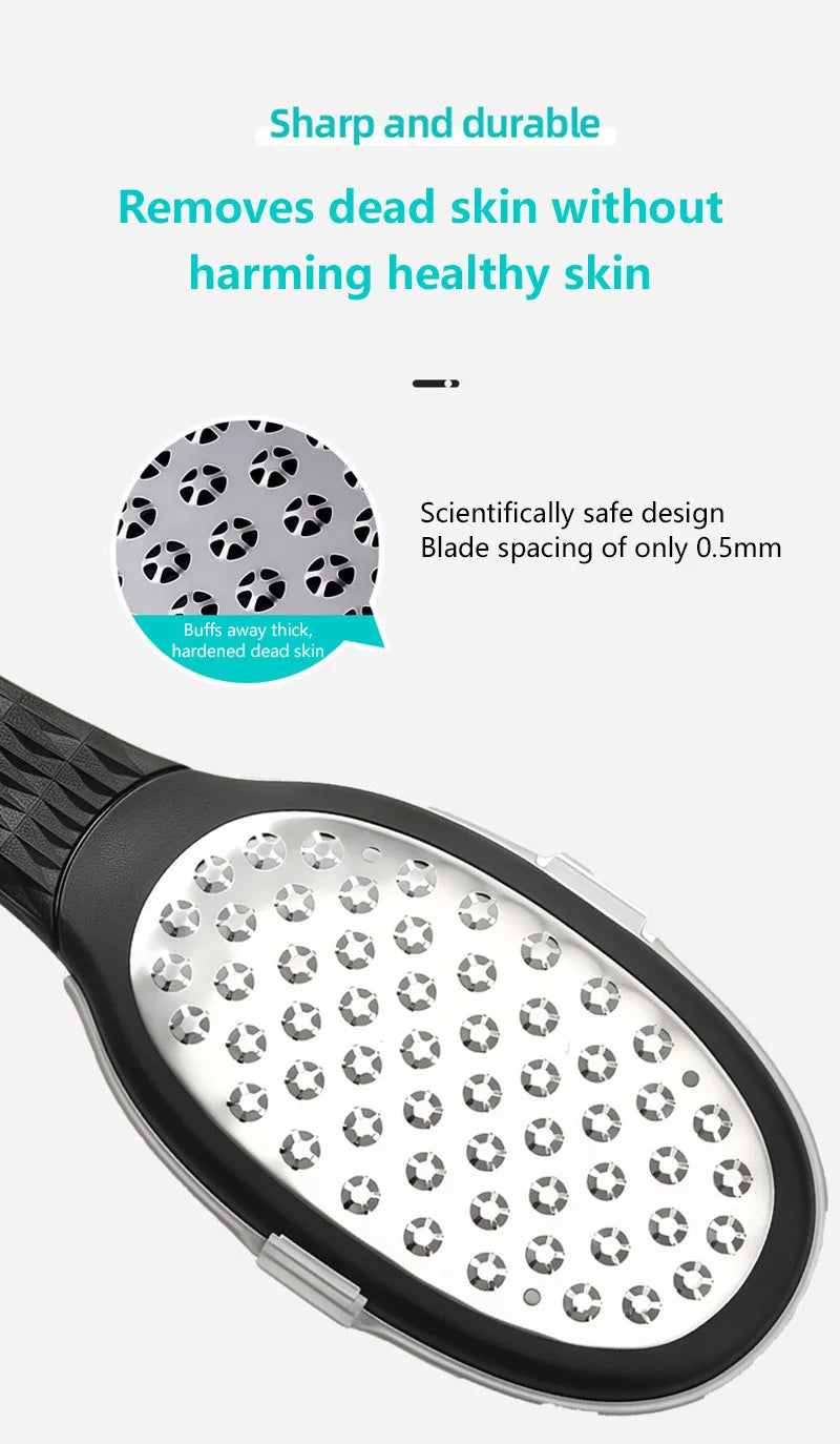 Professional Stainless Steel Foot File for Cracked Heels and Calluses