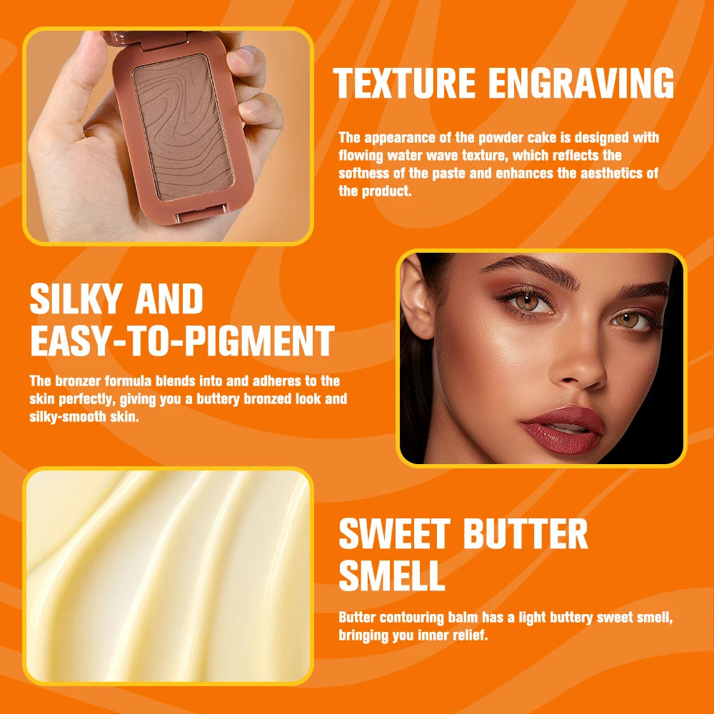 Waterproof Matte Butter Bronzer for Face Contouring - 6