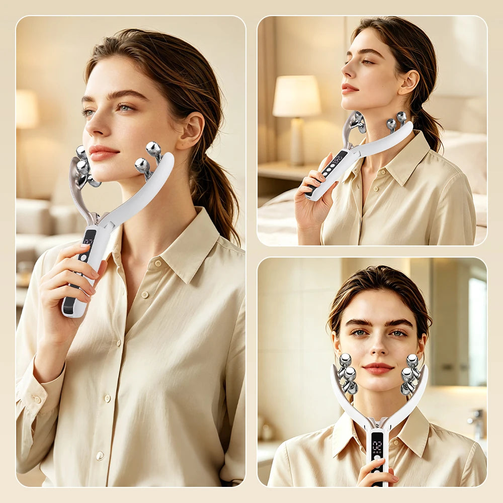 Electric 8-Ball Facial Contouring Massage Roller