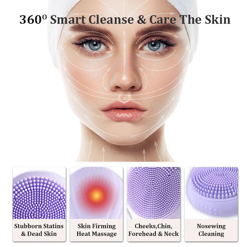 Electric Sonic Facial Cleansing and Exfoliating Brush - 4