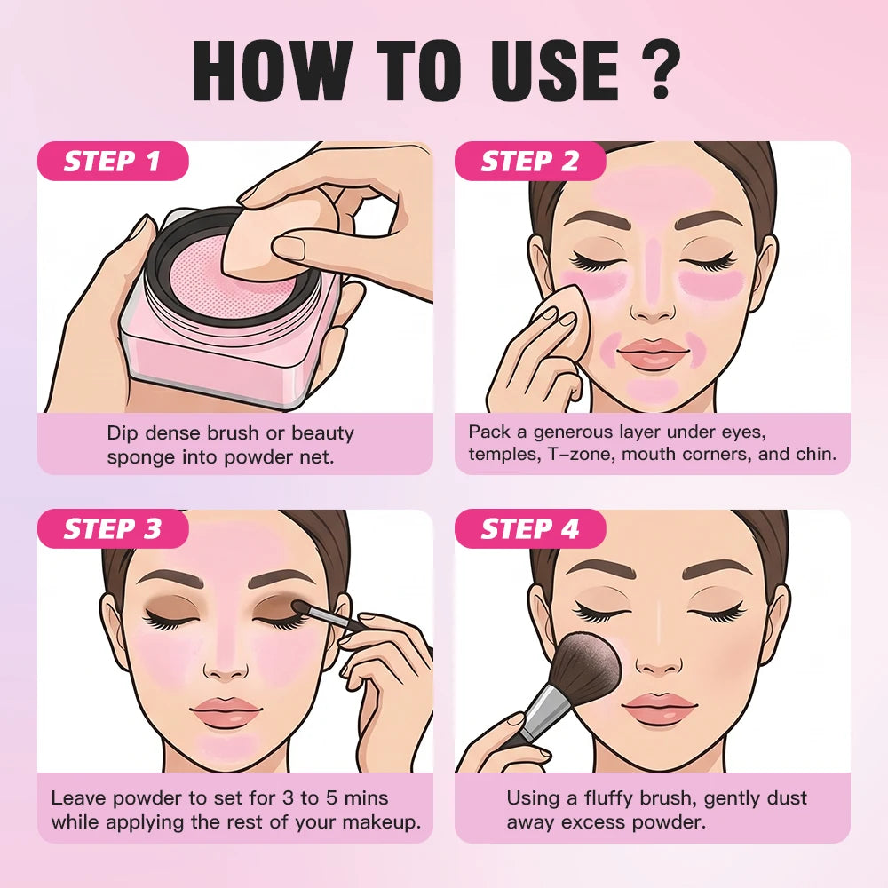 Matte Oil-Control Loose Baking Setting Powder