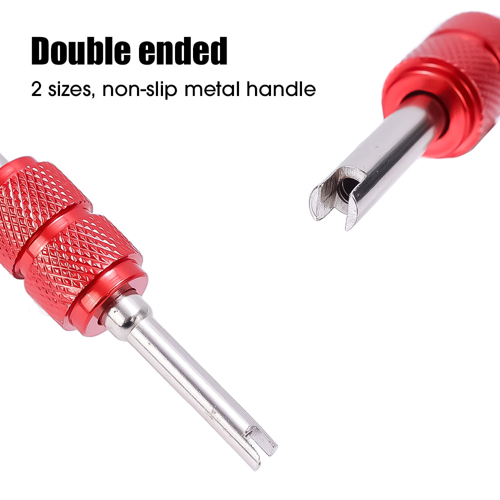 Dual-Head Tire Valve Core Remover Tool - 11