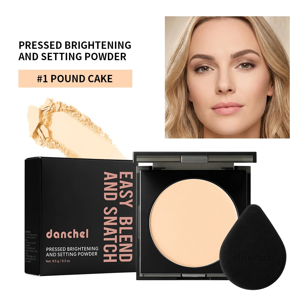 Matte Oil-Control Pressed Setting Powder for Face Makeup