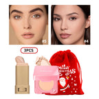 Matte Foundation Stick and Pressed Setting Powder Makeup Set