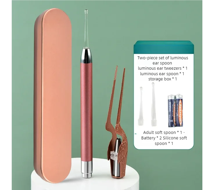 LED Lighted Ear Wax Removal Tool Kit for Adults and Kids