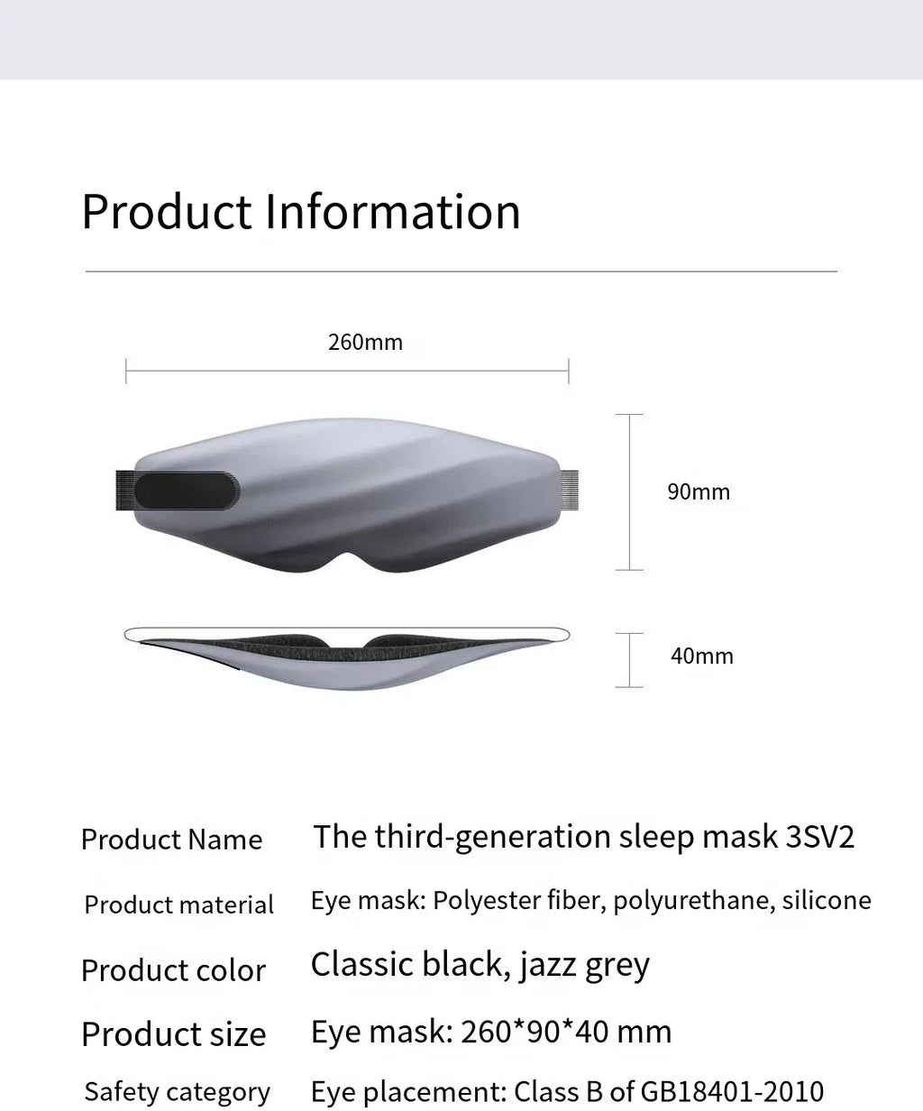 3D Ergonomic Sleep Eye Mask for Total Light Blocking