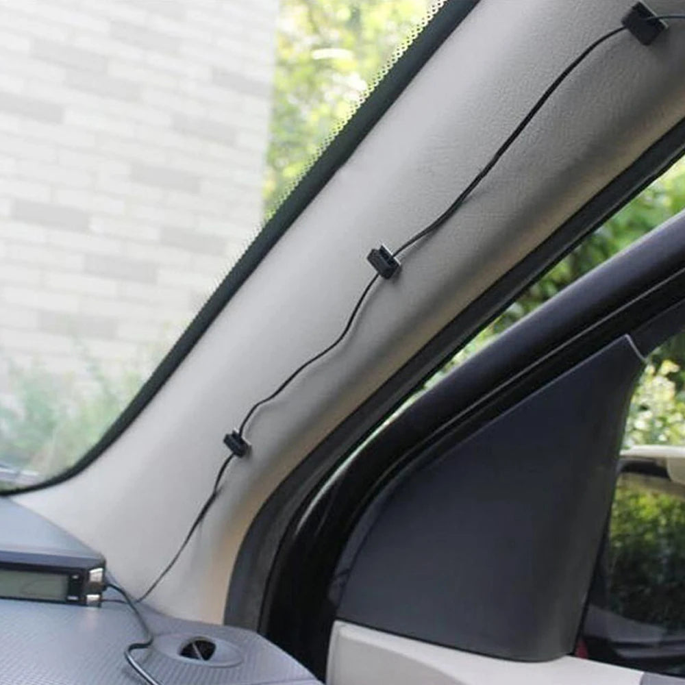 Self-Adhesive Car Wire Organizer Clips - 20 Pack