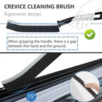 Hard Bristle Crevice Cleaning Brush for Tiles and Grout