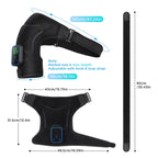 Wireless Heated Shoulder Massager with Vibration and App Control