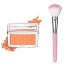 Matte Embossed Blush Palette with Professional Makeup Brush