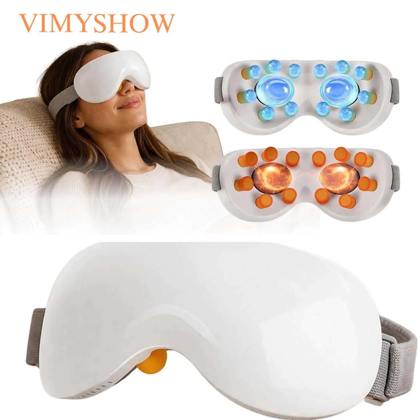 Smart Eye Massager with Cooling and Vibration for Eye Strain - 1