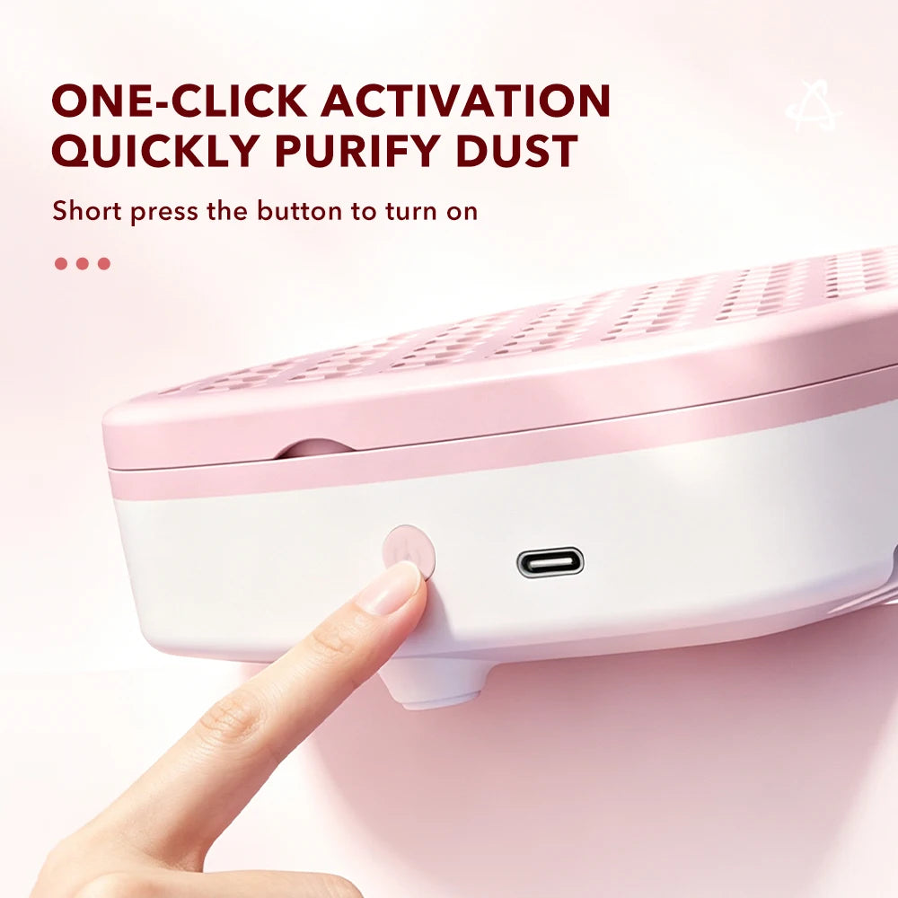 Compact Brushless Nail Dust Collector for Manicures
