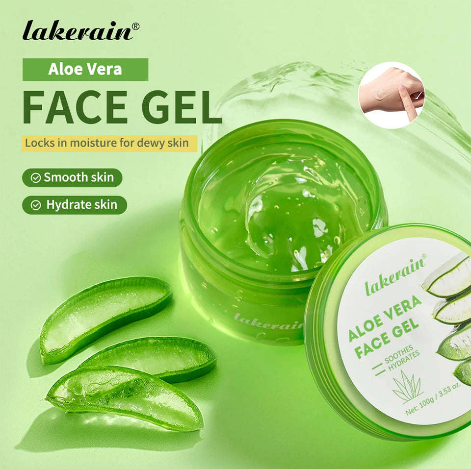 Soothing Aloe Vera Moisturizing Gel for Face and Skin