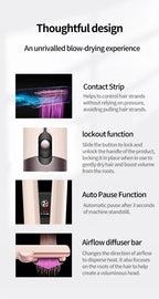 2-in-1 Professional Hair Dryer and Straightener Tool
