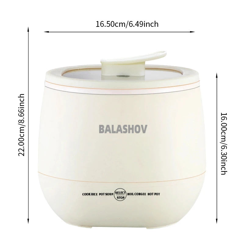 Portable 1.8L Smart Mini Rice Cooker for Small Kitchens and Dorms - 26