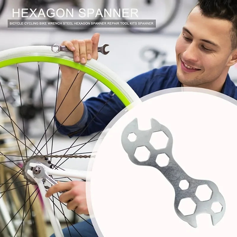 10-in-1 Portable Hexagon Bicycle Repair Wrench