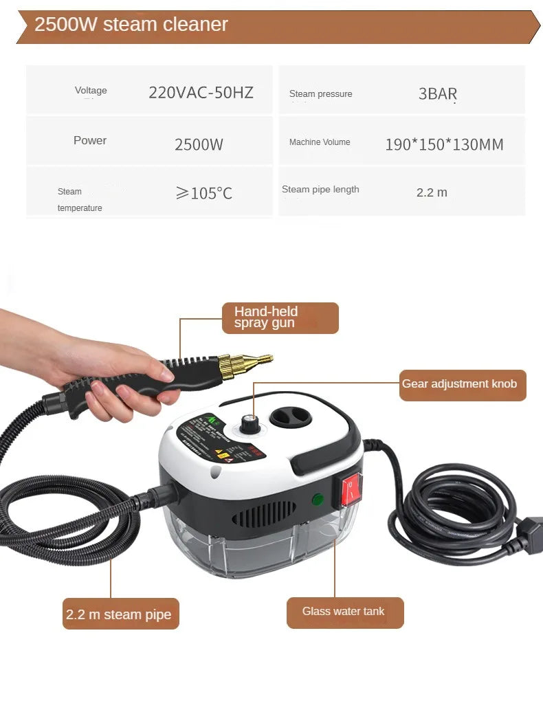 High-Pressure Portable Handheld Steam Cleaner