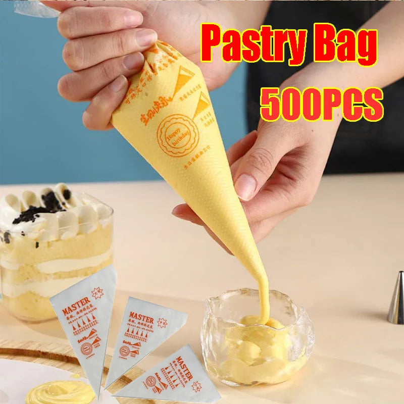 Disposable Piping Bags for Cake Decorating and Baking - 1