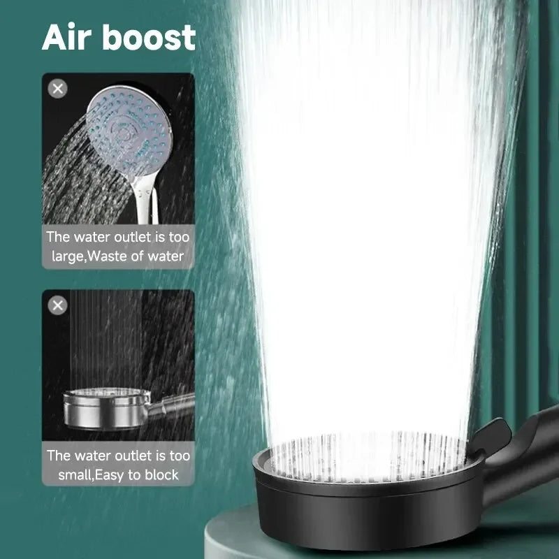 5-Mode High-Pressure Handheld Shower Head