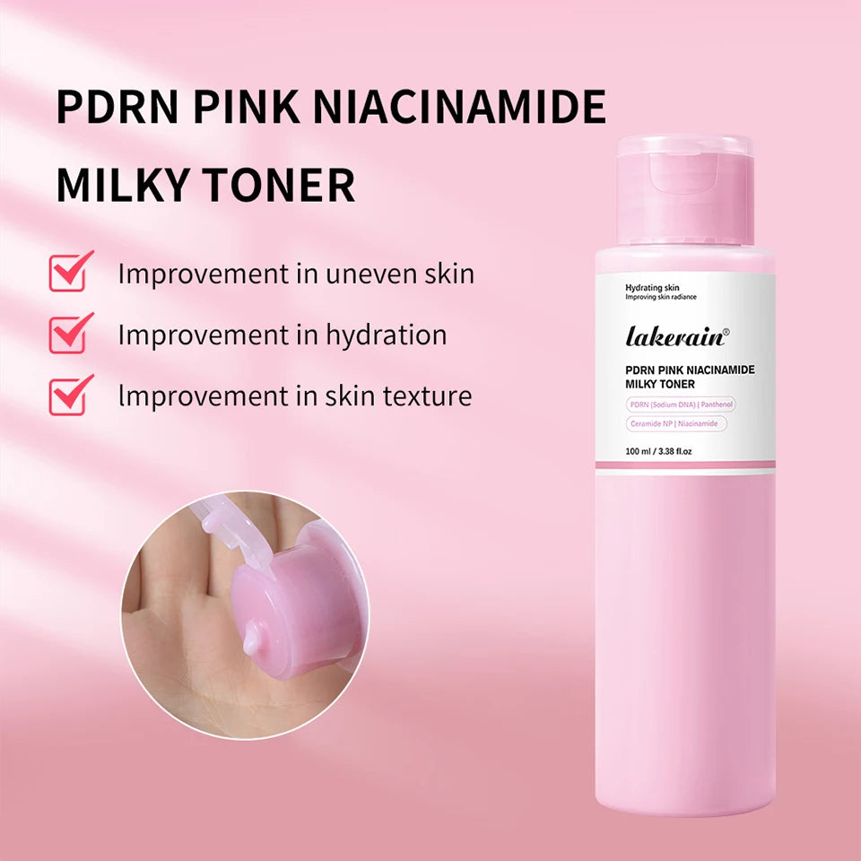 PDRN Niacinamide Milky Facial Toner for Hydrating Glowing Skin
