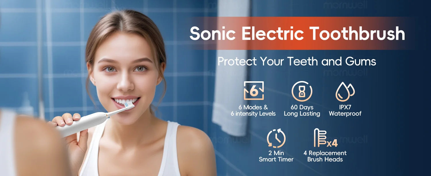 Portable Water Flosser and Electric Toothbrush Oral Care Set - 14
