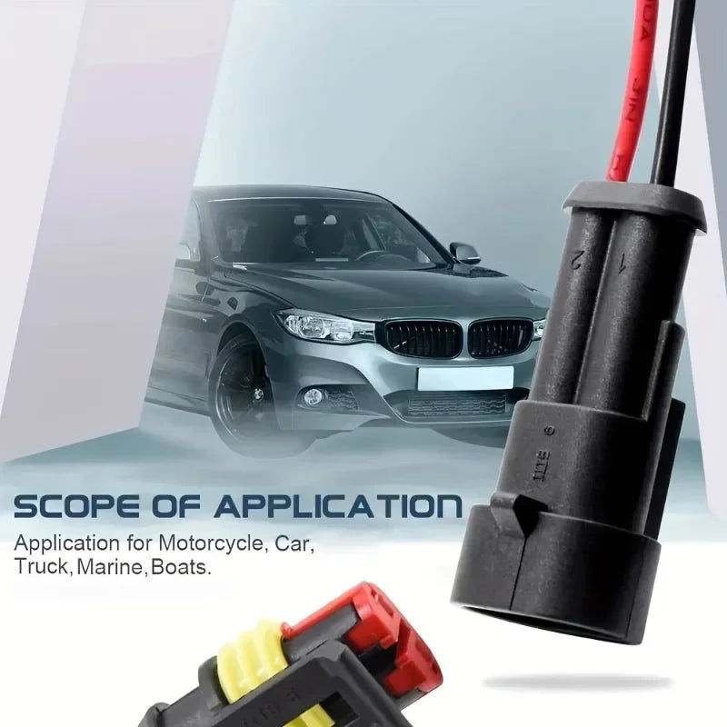 Waterproof Automotive Electrical Wire Connector Kit - 4