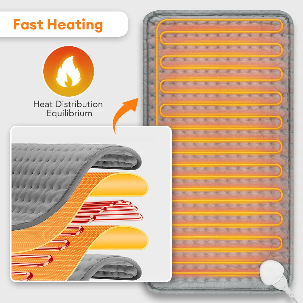 Electric Heating Pad for Pain Relief and Body Warming