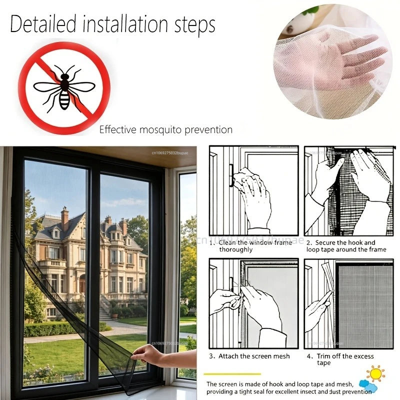 DIY Adhesive Window Mosquito Net Screen Mesh - 5