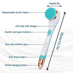 Electric Rechargeable Long Handle Body Scrubbing & Exfoliating Brush