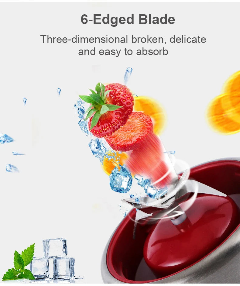 Portable Electric USB Rechargeable Fruit Juicer Blender Cup