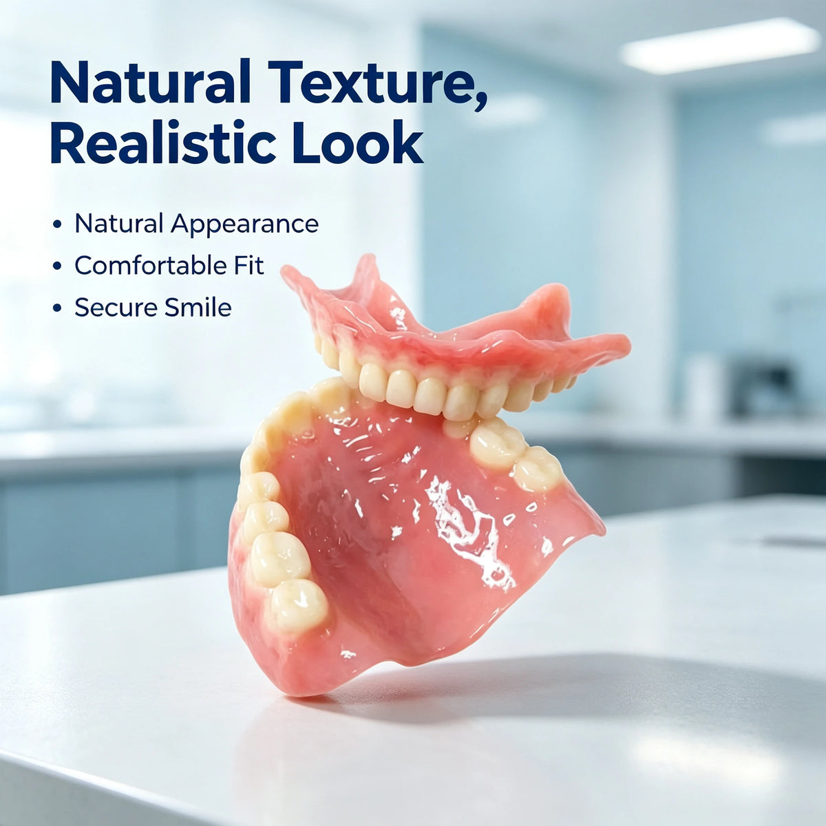 Realistic Temporary Denture Set for Confident Smile