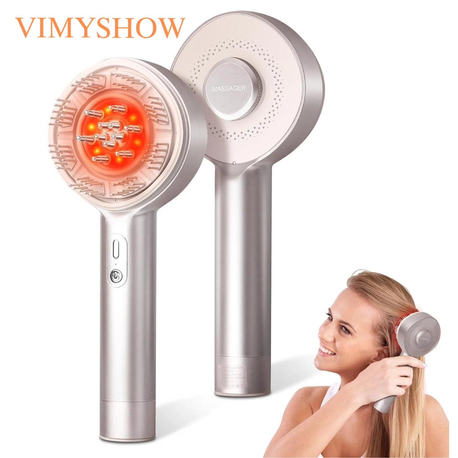Electric Scalp Massager and Hair Serum Applicator Comb - 1