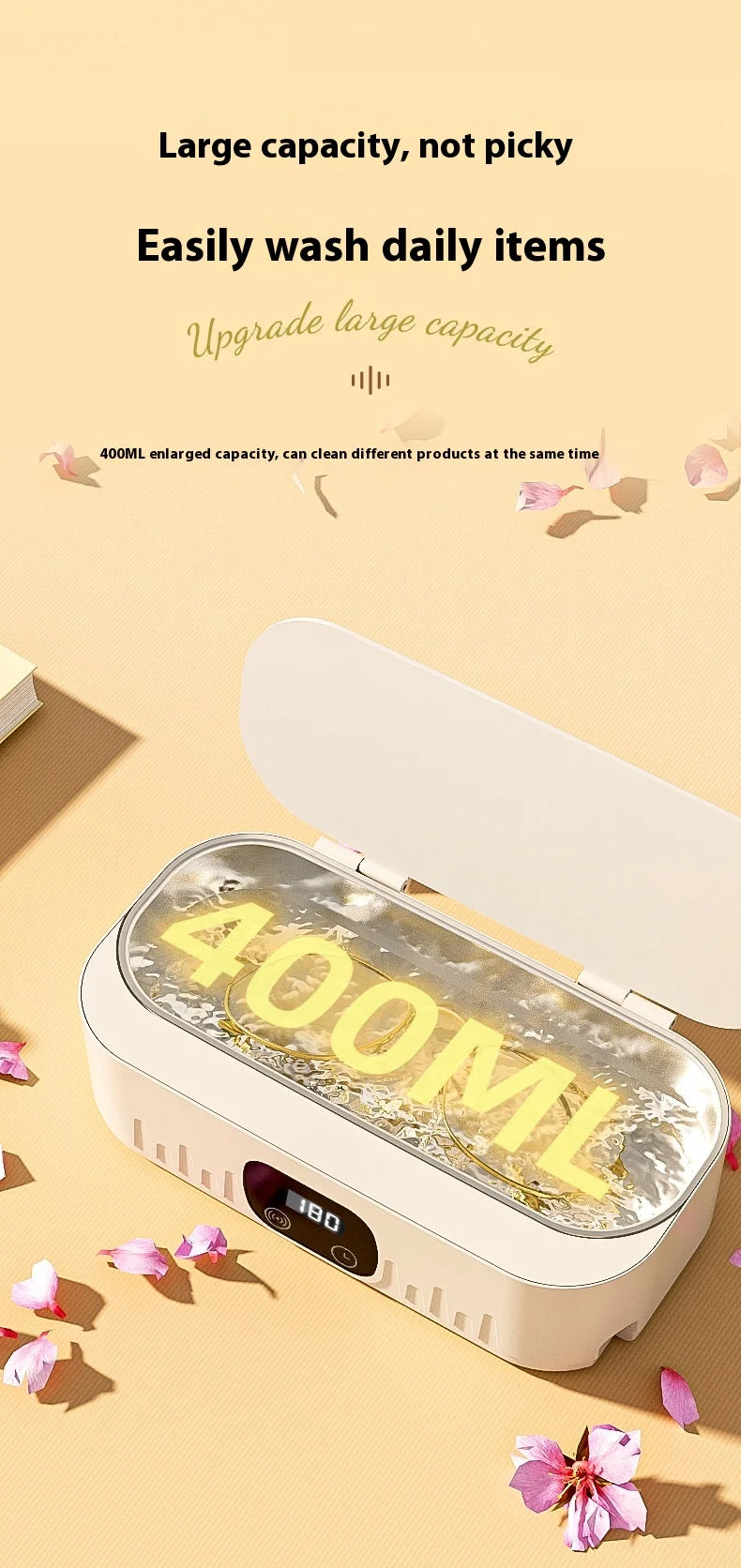 Portable Ultrasonic Jewelry and Glasses Cleaner - 14