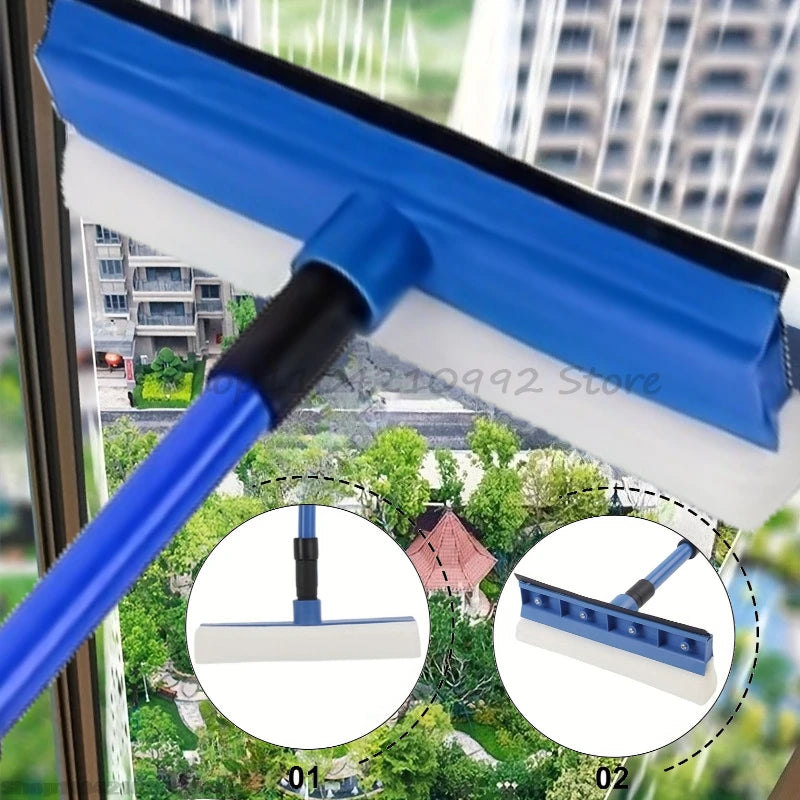 2-in-1 Telescopic Window Cleaner and Squeegee